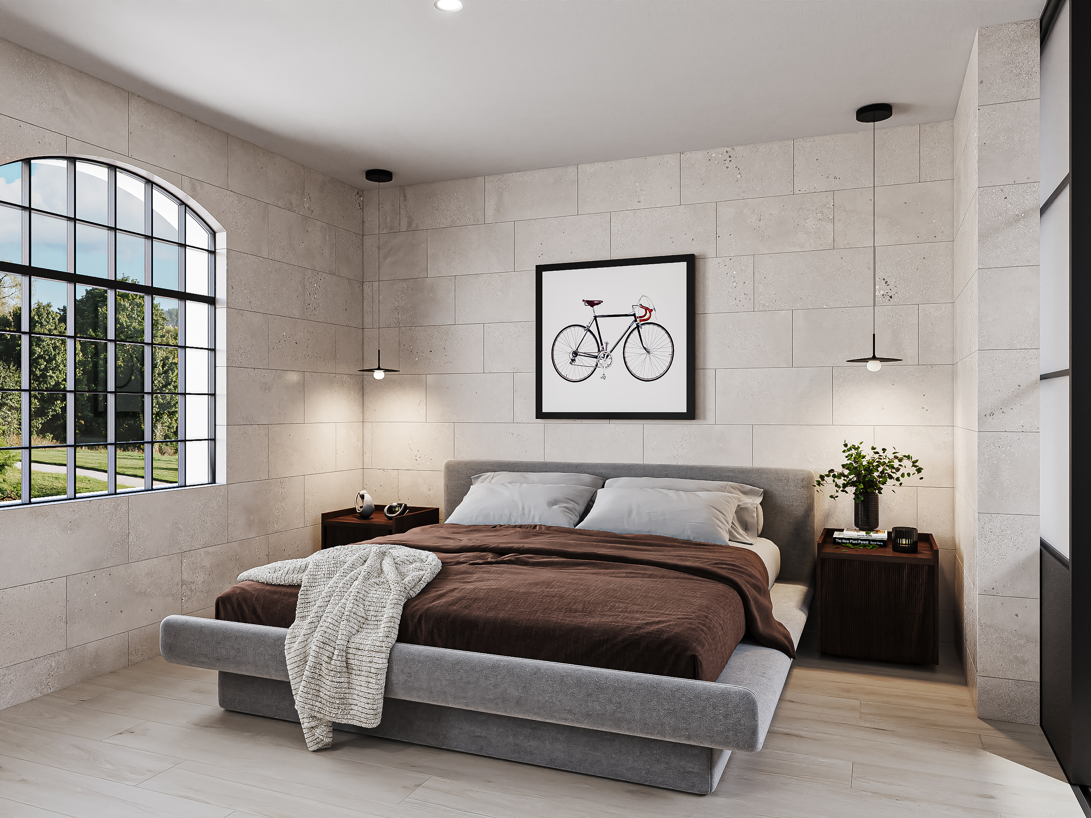 Preston 8 x 48 Matte Porcelain Tile in Poplar | Edward Martin