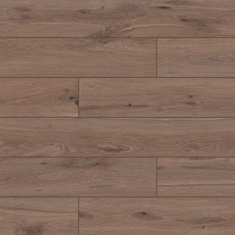 Preston collection porcelain plank in Chestnut, highlighting the depth of its wood grain and timeless allure.