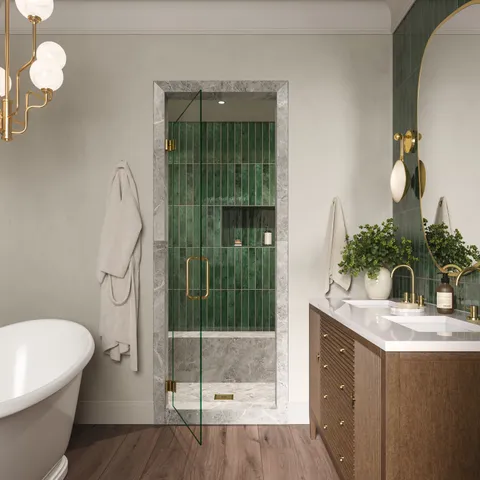 Preston 8 x 48 Matte Porcelain Tile in Chestnut