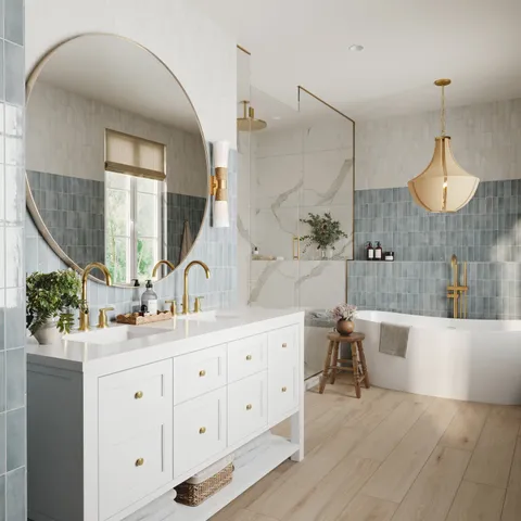 Preston 8 x 48 Matte Porcelain Tile in Birch