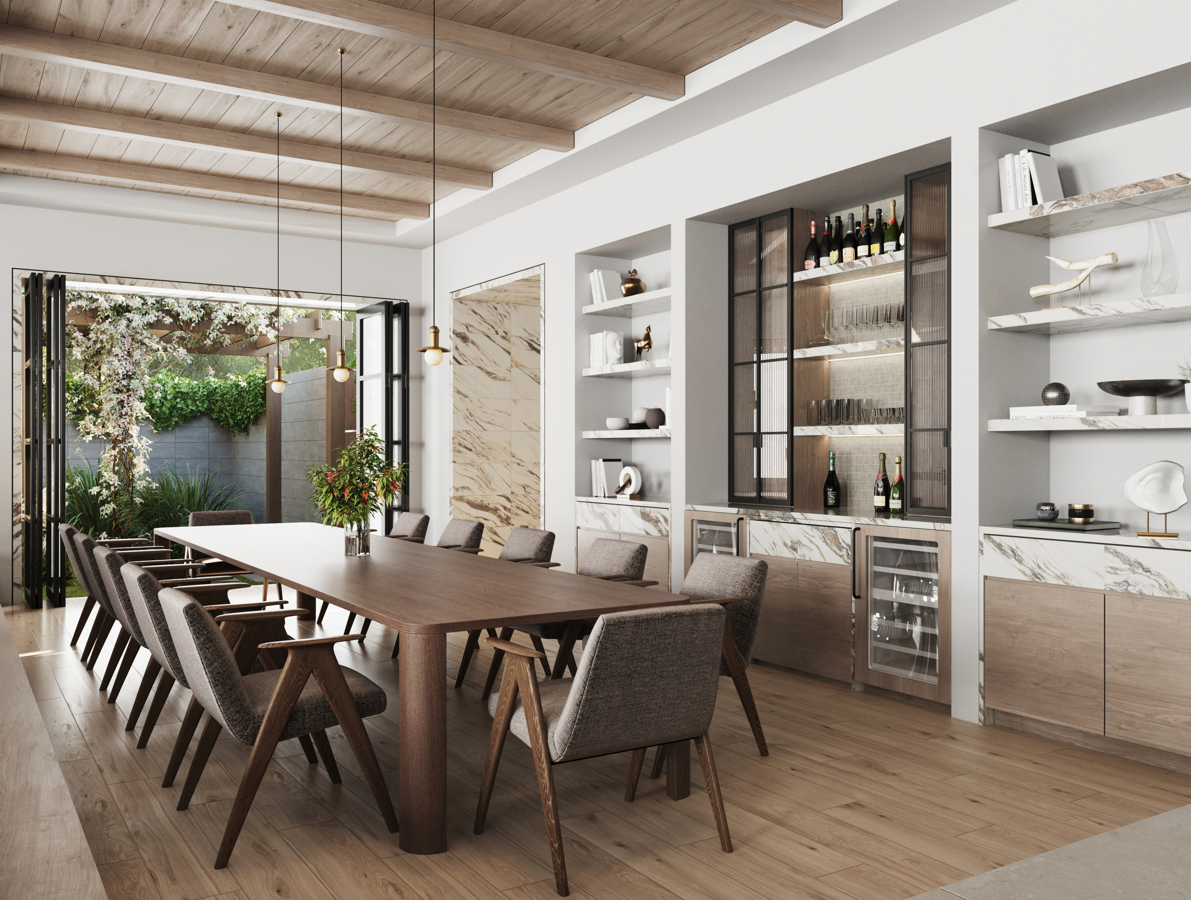 Preston 8 x 48 Matte Porcelain Tile in Pine | Edward Martin