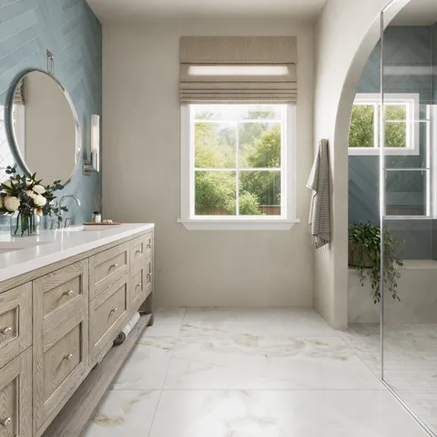 Astrid 24 x 48 Matte Porcelain Tile in Pearl
