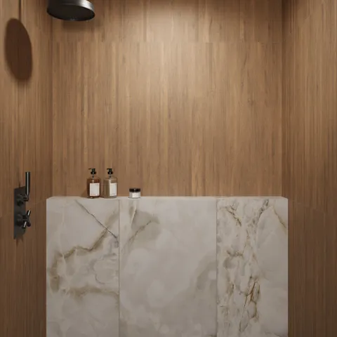 Astrid 24 x 48 Polished Porcelain Tile in Pearl
