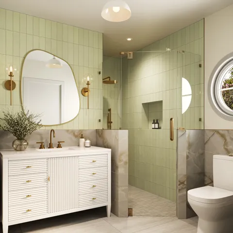 Astrid 24 x 48 Polished Porcelain Tile in Oyster
