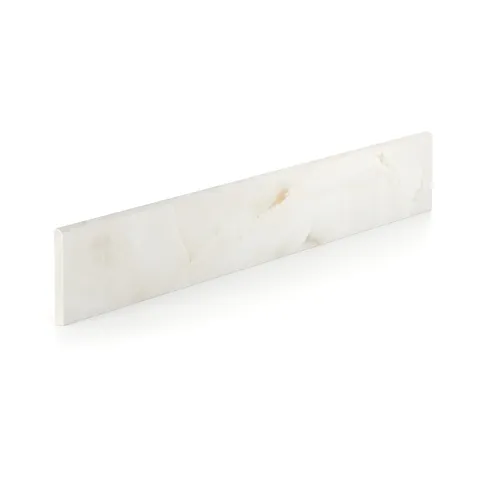 Astrid 3 x 24 Matte Porcelain Bullnose Tile in Alabaster