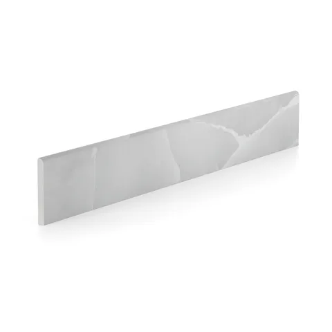 Astrid 3 x 24 Polished Porcelain Bullnose Tile in Slate