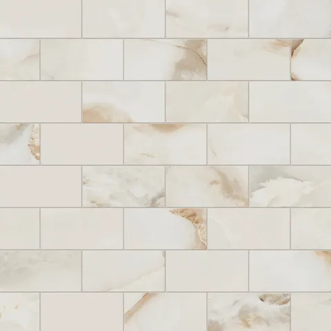 Astrid 3 x 6 Matte Porcelain Mosaic Tile in Alabaster