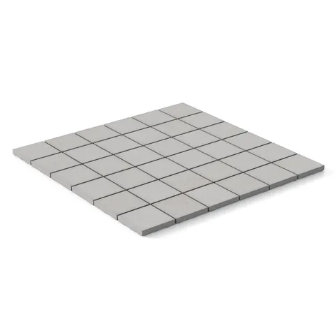 Wyatt 2 x 2 Matte Porcelain Mosaic Tile in Fog