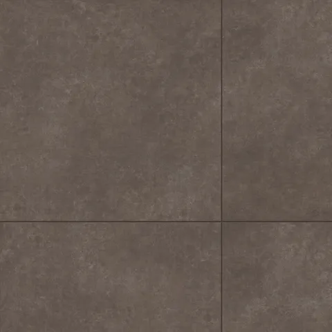 Wyatt 32x32 porcelain tiles in rich espresso tones feature a matte, textured surface, ideal for adding warmth and depth to contemporary interiors.