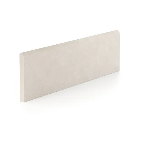Wyatt 3 x 12 Matte Porcelain Bullnose Tile in Ivory