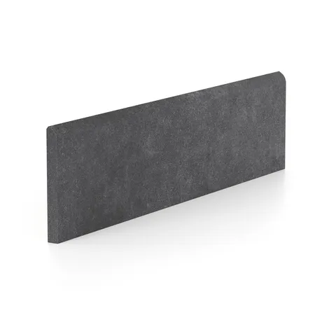 Wyatt 3 x 12 Matte Porcelain Bullnose Tile in Iron