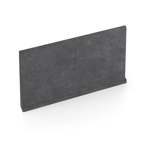 Wyatt 6 x 12 Matte Porcelain Cove Base Tile in Iron
