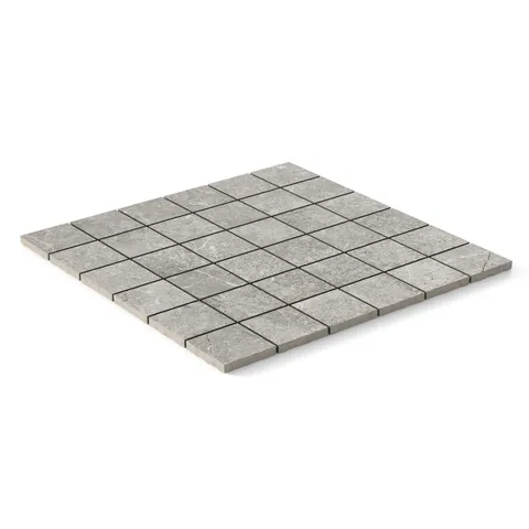 Wesley 2 x 2 Matte Porcelain Mosaic Tile in Putty