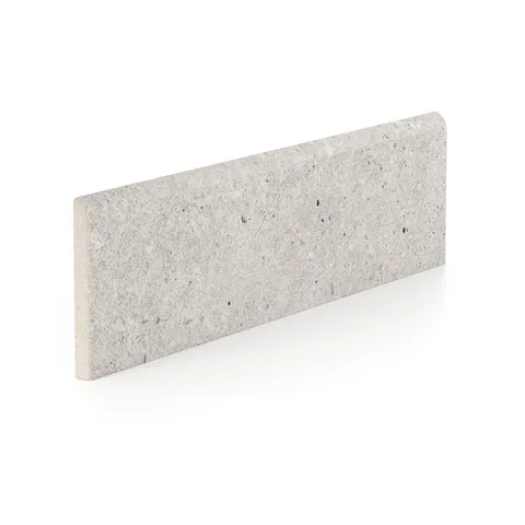 Wesley 3 x 12 Matte Porcelain Bullnose Tile in Chalk