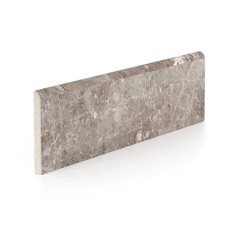 Wesley 3 x 12 Matte Porcelain Bullnose Tile in Taupe