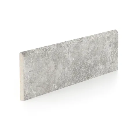 Wesley 3 x 12 Matte Porcelain Bullnose Tile in Putty