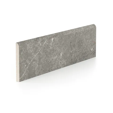 Wesley 3 x 12 Matte Porcelain Bullnose Tile in Charcoal