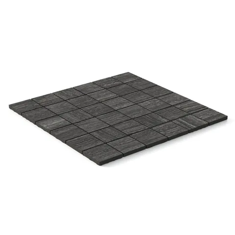 Hendrix 2 x 2 Matte Porcelain Mosaic Tile in Coal