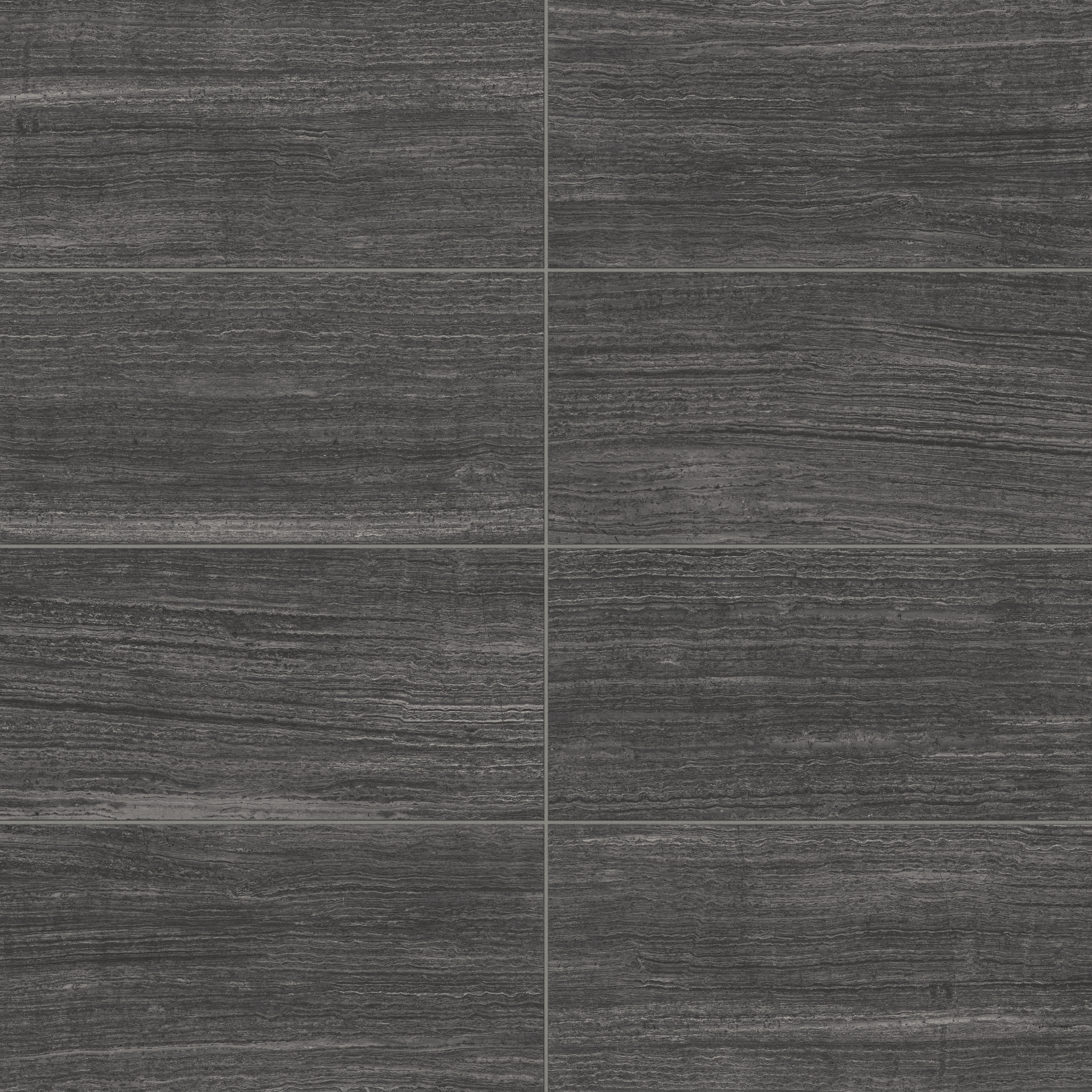 Hendrix 12 x 24 Matte Porcelain Tile in Coal | Edward Martin