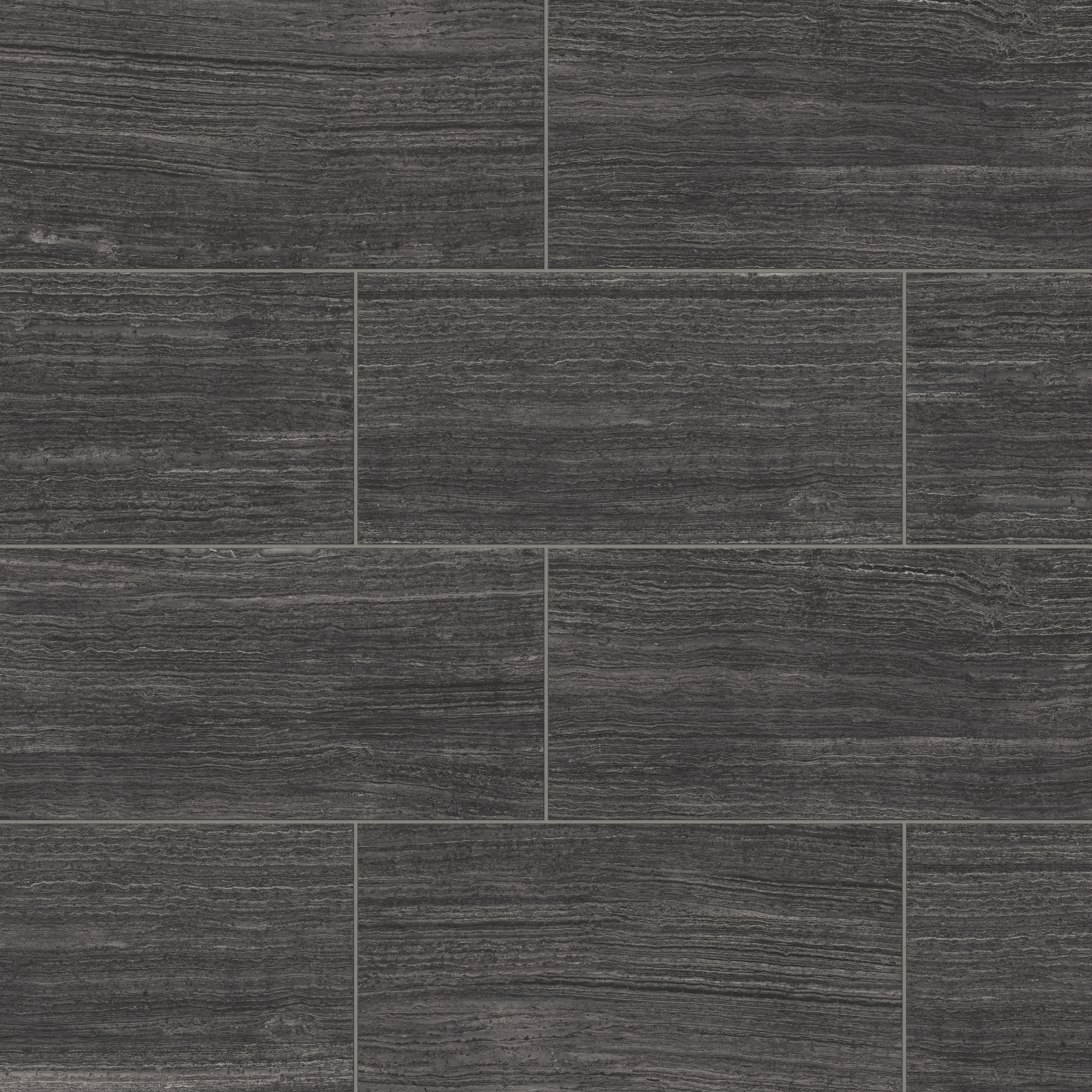 Hendrix 12 x 24 Matte Porcelain Tile in Coal | Edward Martin