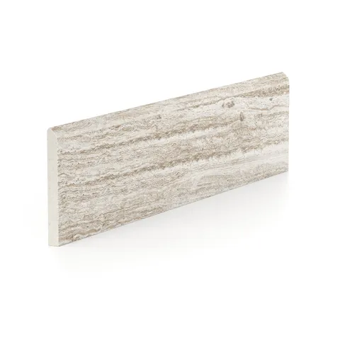 Hendrix 3 x 12 Matte Porcelain Bullnose Tile in Oat