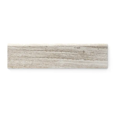 Hendrix Oat 3x12 Bullnose Matte tile showcasing warm oat tones with a rounded bullnose edge for polished transitions.