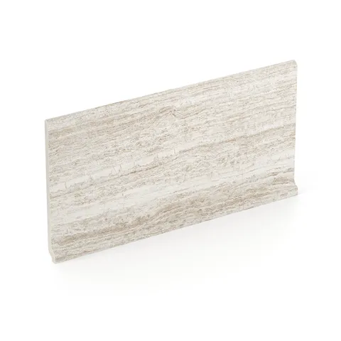 Hendrix 6 x 12 Matte Porcelain Cove Base Tile in Oat