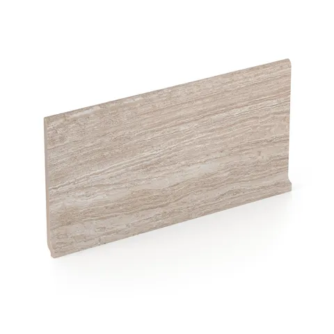 Hendrix 6 x 12 Matte Porcelain Cove Base Tile in Almond