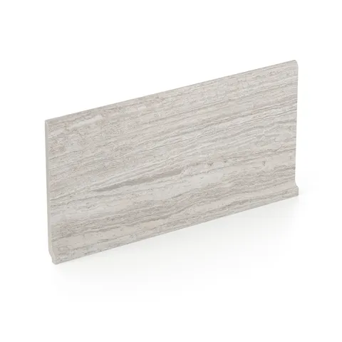 Hendrix 6 x 12 Matte Porcelain Cove Base Tile in Taupe