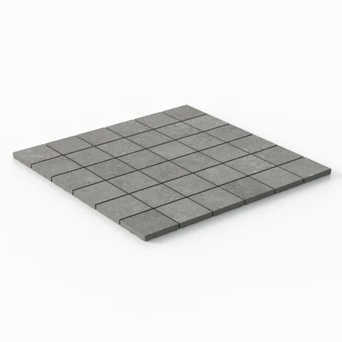 Shea 2 x 2 Matte Porcelain Mosaic Tile in Storm Grey