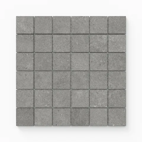 Shea 2 x 2 Matte Porcelain Mosaic Tile in Storm Grey