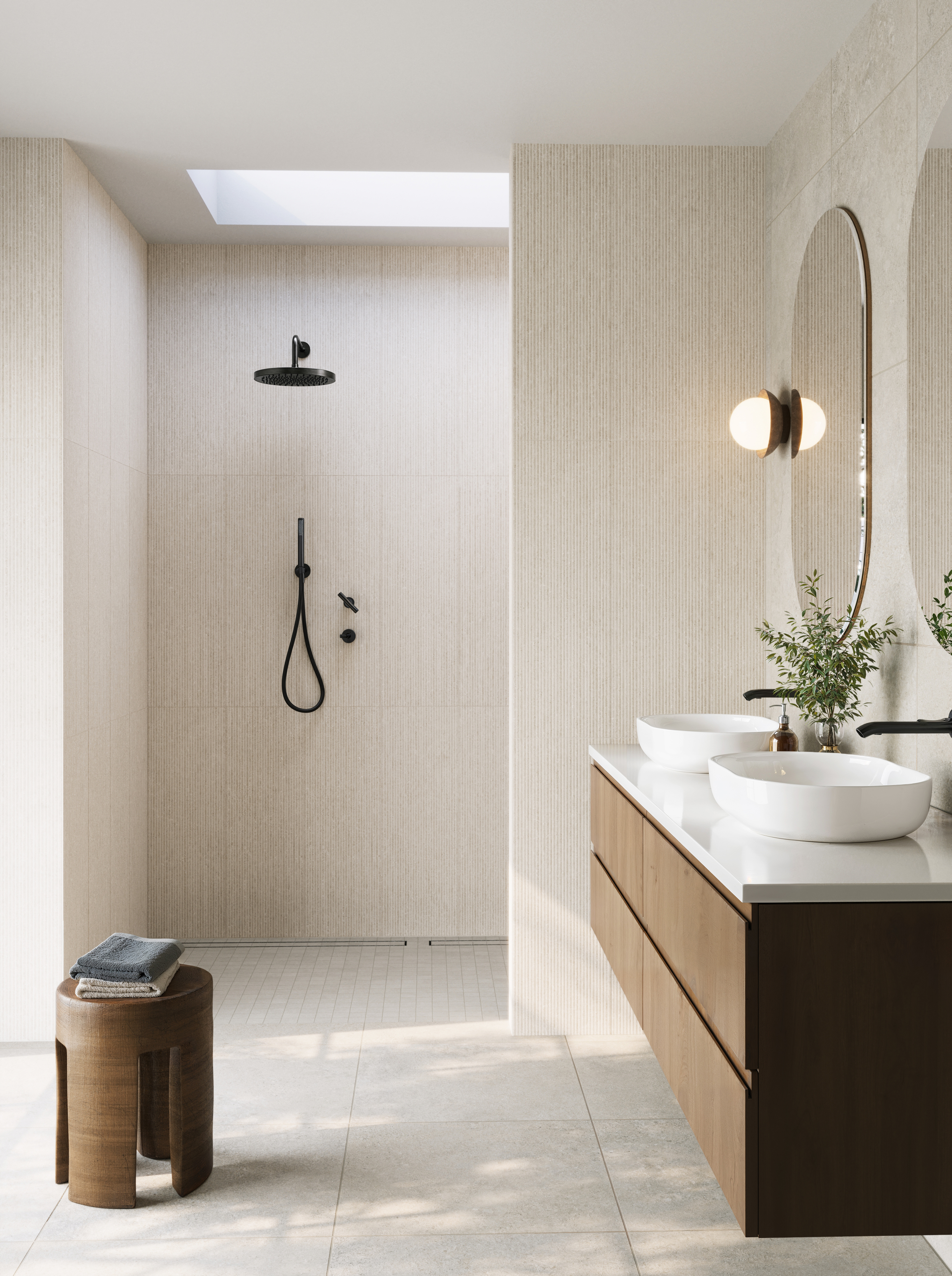 Kennedy 12 x 36 Matte Porcelain Tile in Caliza Deco | Edward Martin