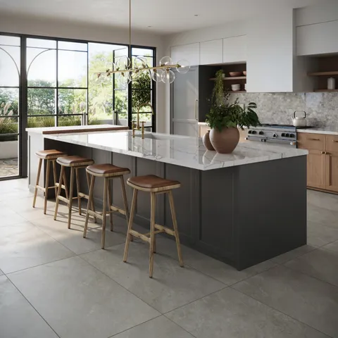 Shea 24 x 48 Matte Porcelain Tile in Storm Grey