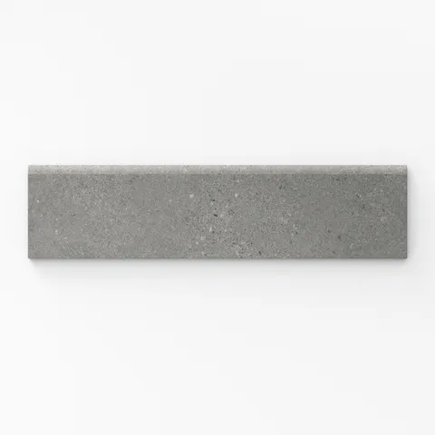 Shea 3 x 12 Matte Porcelain Bullnose Tile in Storm Grey