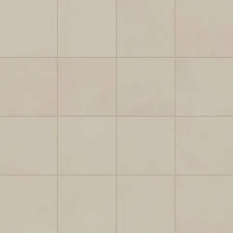 Palmer 12x12 matte porcelain tile in Natural, showcasing a warm beige tone with a smooth, subtle texture.