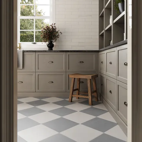 Palmer 12 x 12 Matte Porcelain Tile in Grey