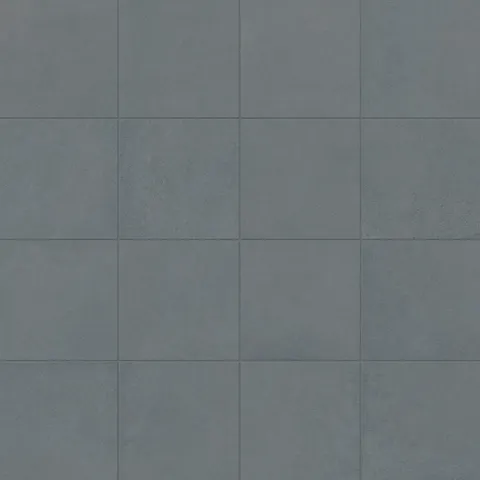 Palmer 12x12 matte porcelain tiles in ocean blue, offering a smooth finish and vibrant tone for versatile design use.
