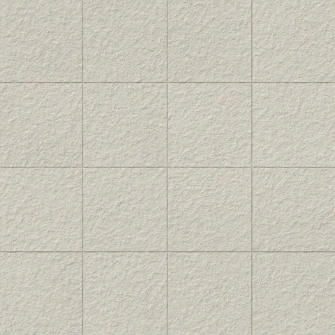 Palmer 12x12 raw porcelain tiles in white, showcasing a textured finish for a classic and timeless look.