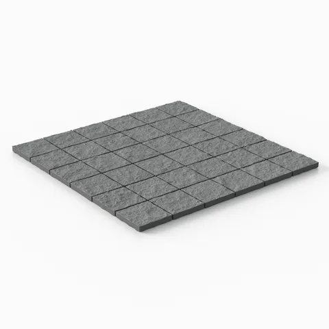 Palmer 2 x 2 Raw Porcelain Mosaic Tile in Grey