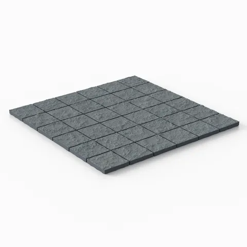 Palmer 2 x 2 Raw Porcelain Mosaic Tile in Ocean Blue