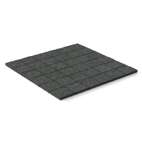 Palmer 2 x 2 Raw Porcelain Mosaic Tile in Nero