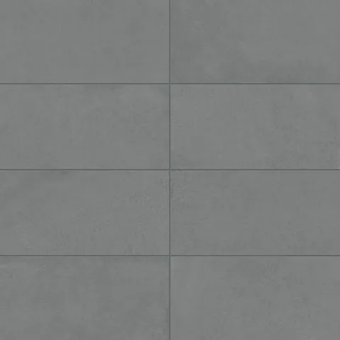 Palmer 12x24 matte porcelain tile in grey, showcasing a smooth and versatile design perfect for modern interiors.