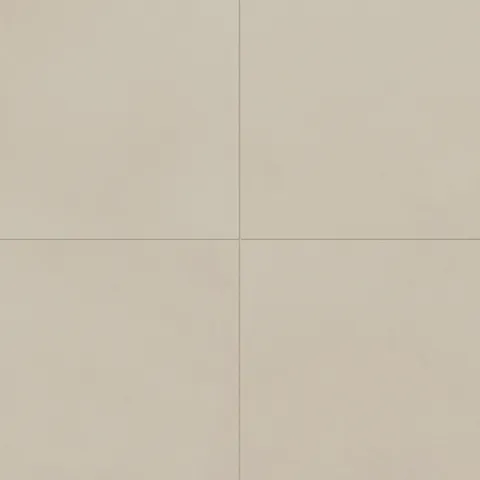 Palmer 24x24 matte porcelain tiles in natural, offering a neutral tone ideal for minimalist designs.