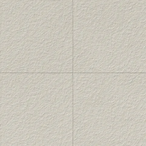 Palmer 24x24 raw porcelain tile in white featuring a textured surface with a soft off-white tone, perfect for rustic and natural-inspired designs.