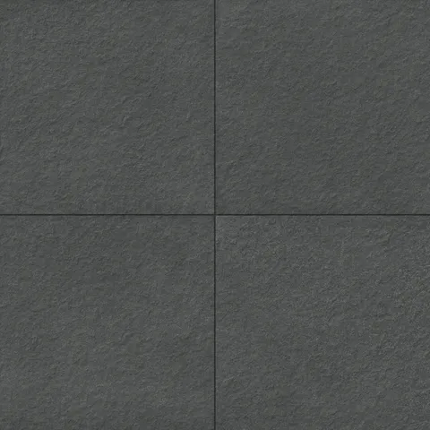 Palmer 24x24 raw porcelain tile in dark gray with a textured matte surface, perfect for modern interiors.