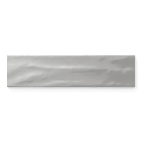 Palmer 3 x 12 Glossy Porcelain Tile in Grey