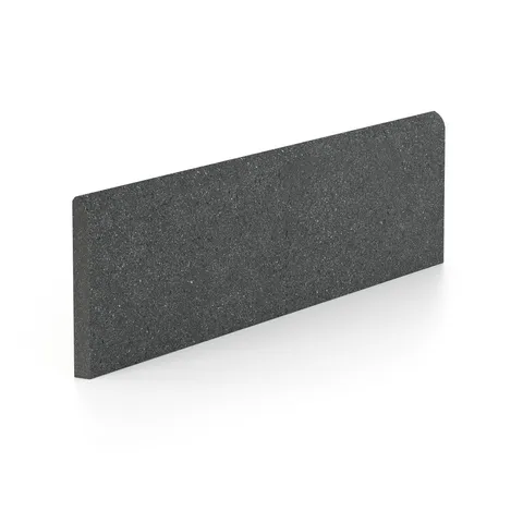 Palmer 3 x 12 Matte Porcelain Bullnose Tile in Nero