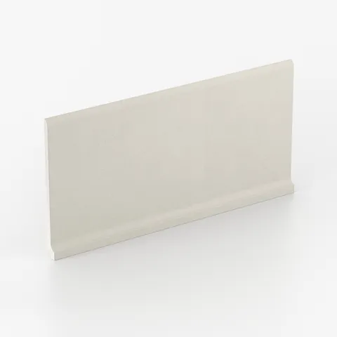 Palmer 6 x 12 Matte Porcelain Cove Base Tile in White