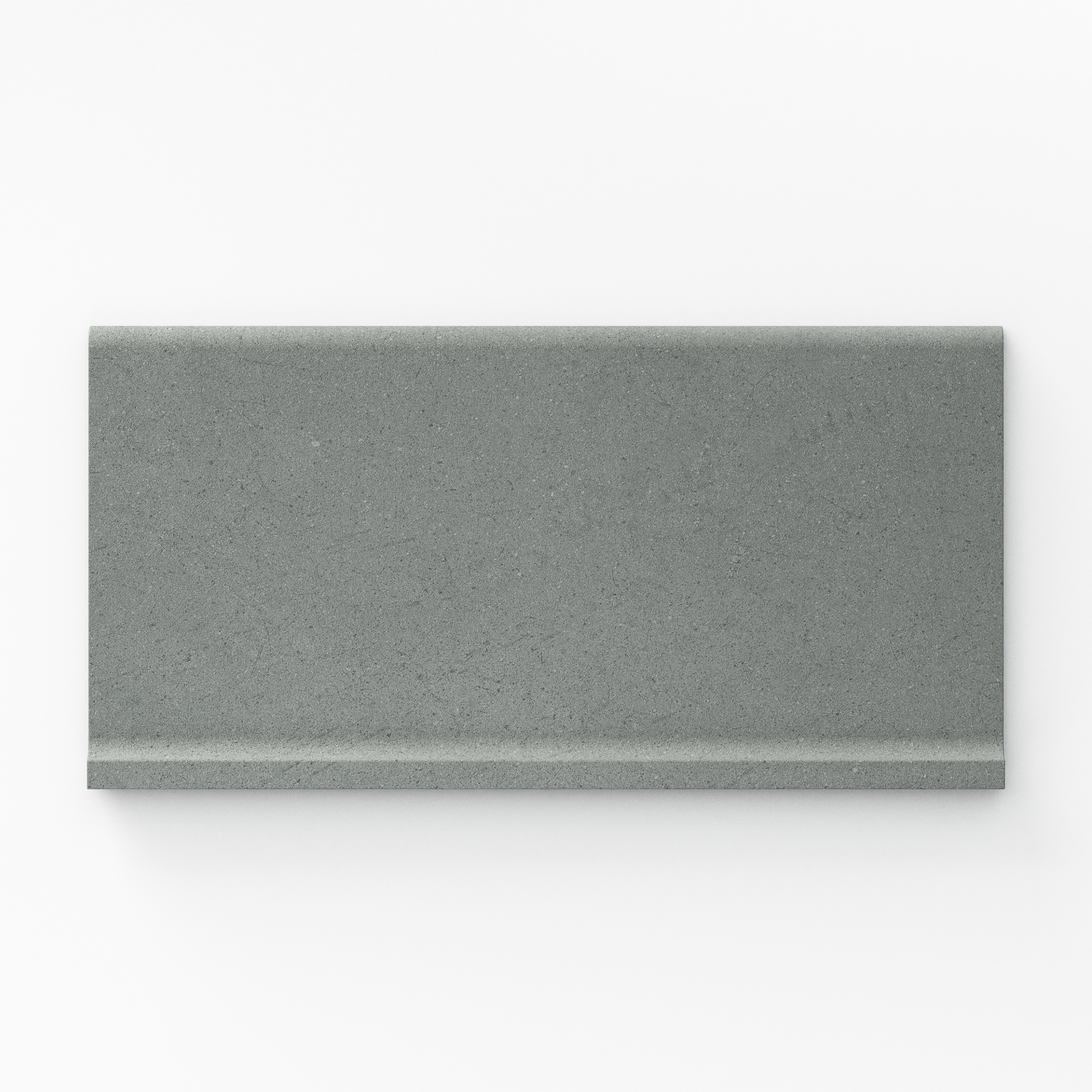 Palmer 6 x 12 Matte Porcelain Cove Base Tile in Grey | Edward Martin