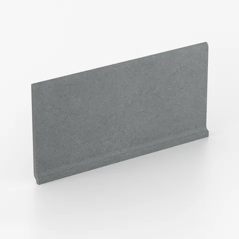 Palmer 6 x 12 Matte Porcelain Cove Base Tile in Grey